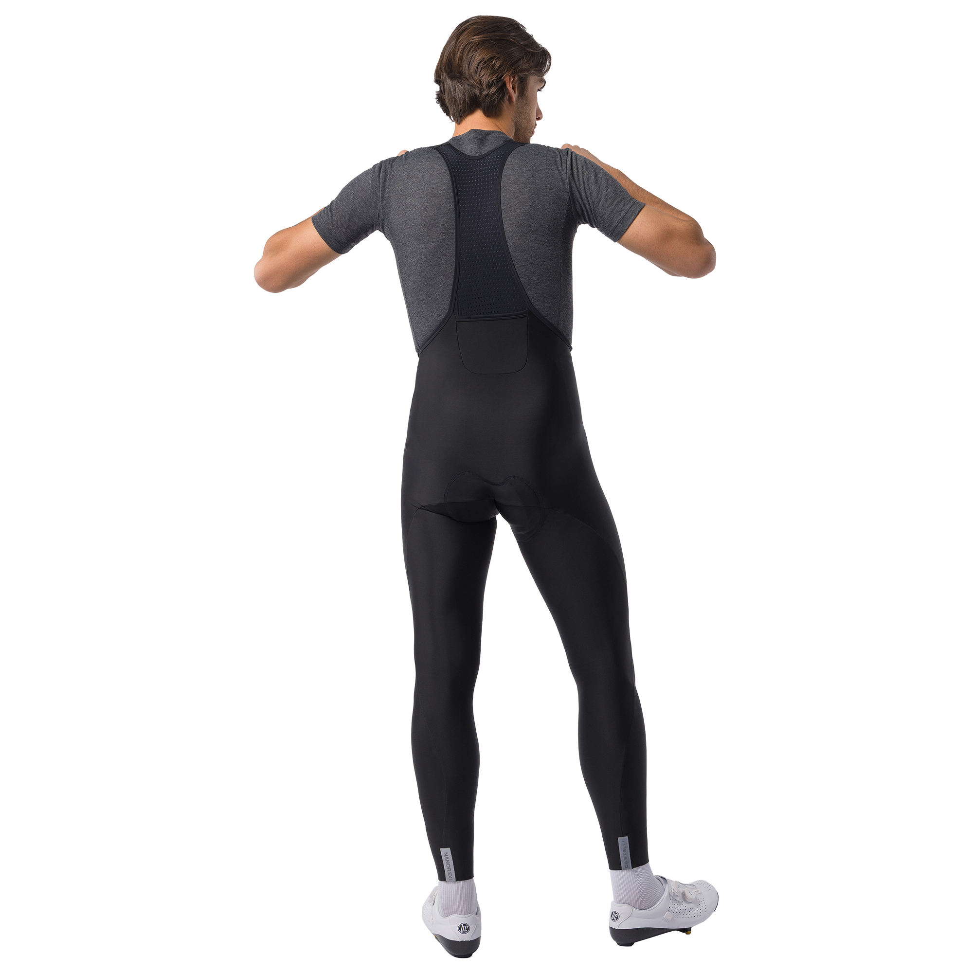 Castelli lange Trägerhose Nano Rain schwarz