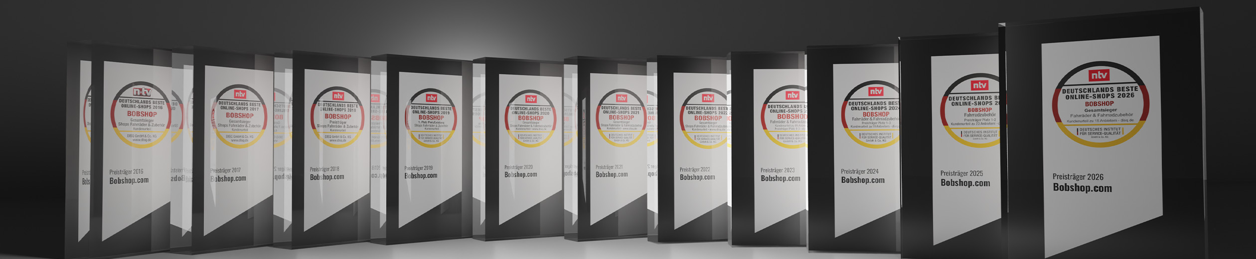 Overview of Bobshop seals of quality and awards