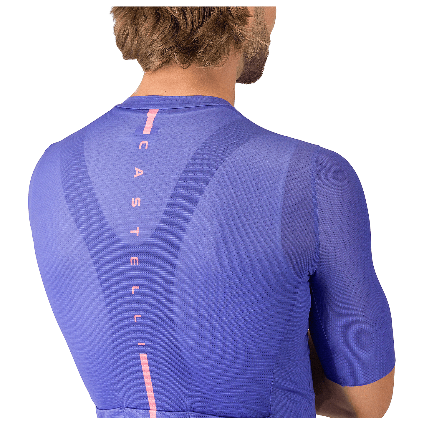 Castelli fietsshirt met korte mouwen Drittone Logo purper, foto 6