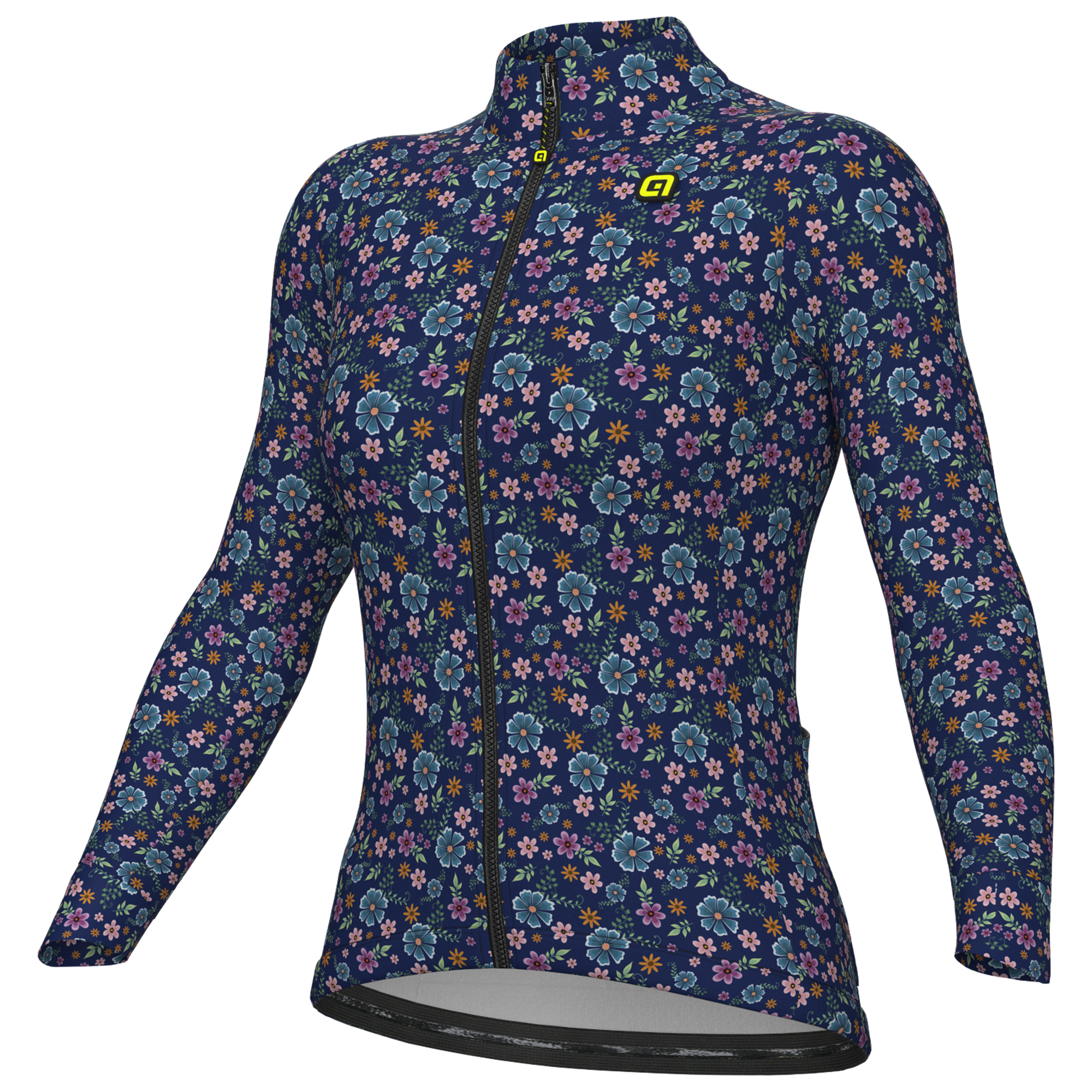 Alé Damen Langarmtrikot Flowery blau