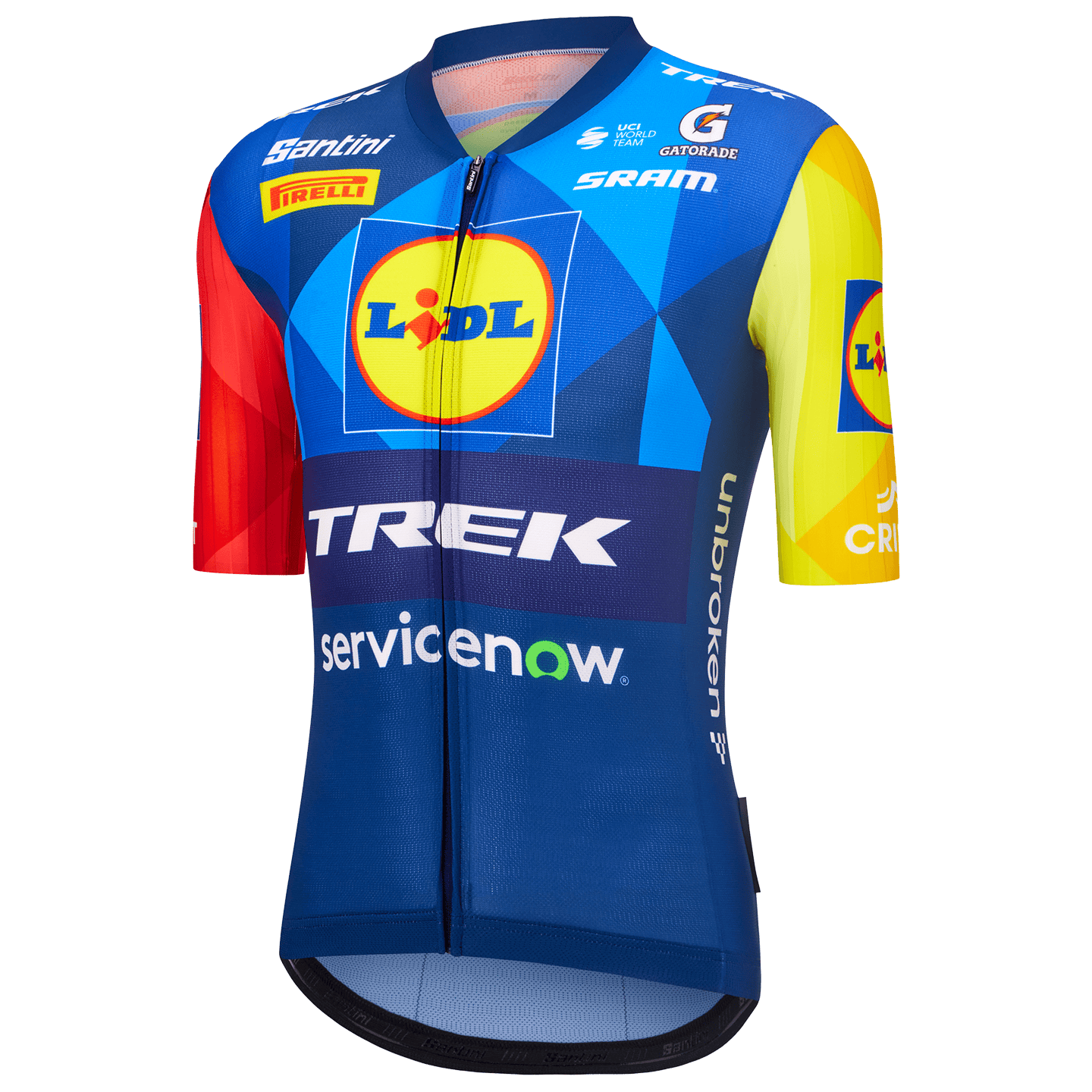 Santini LIDL-TREK Shirt met korte mouwen Race 2026 blauw, foto 3