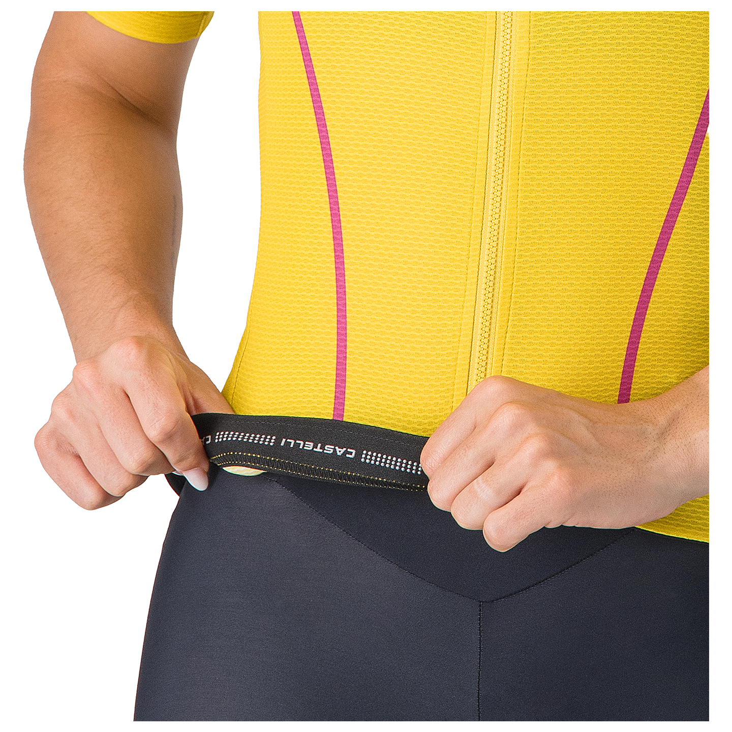 Castelli Damesfietsshirt Anima Flow geel, foto 4