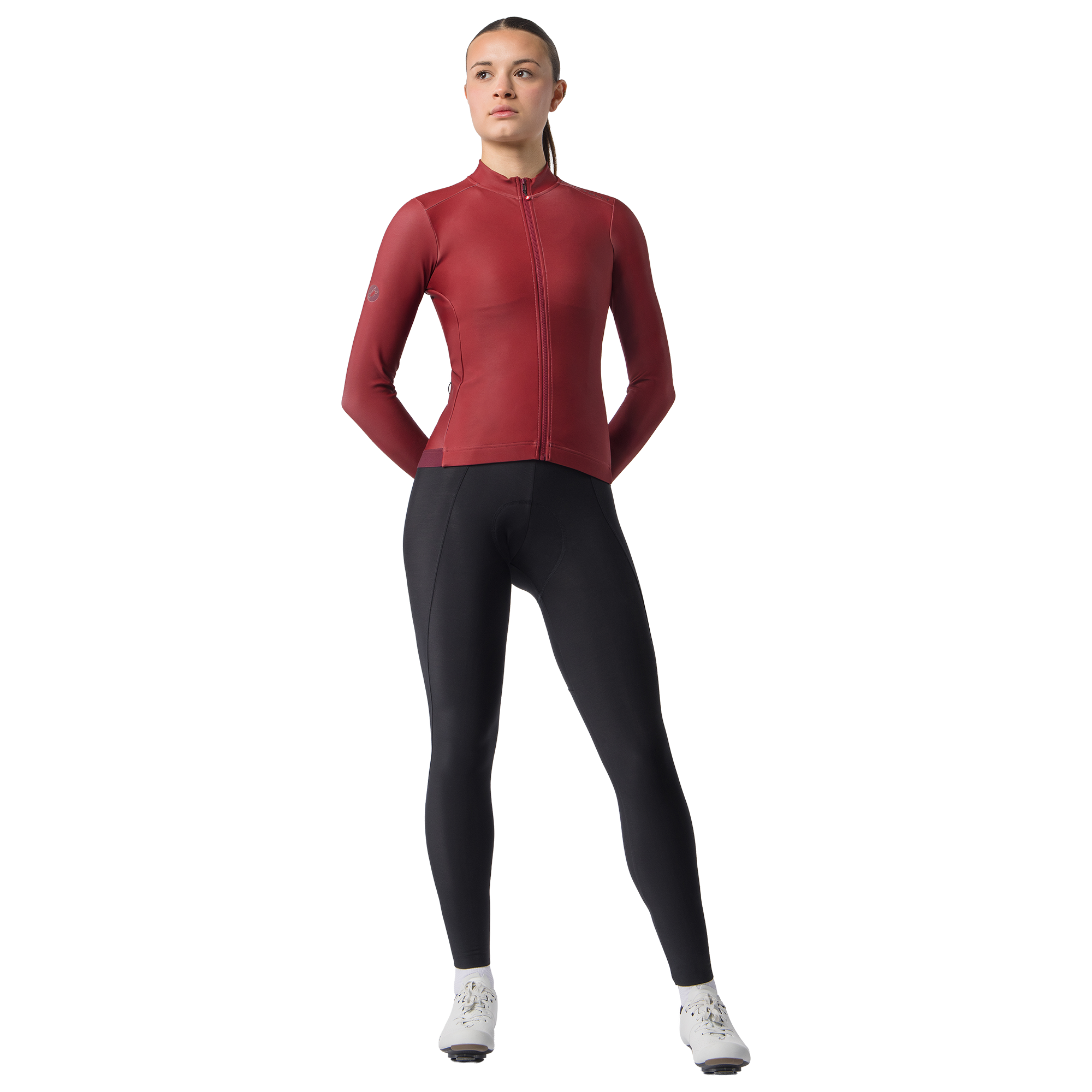 Castelli Maillot manches longues femme  Espresso Thermal 2 rouge