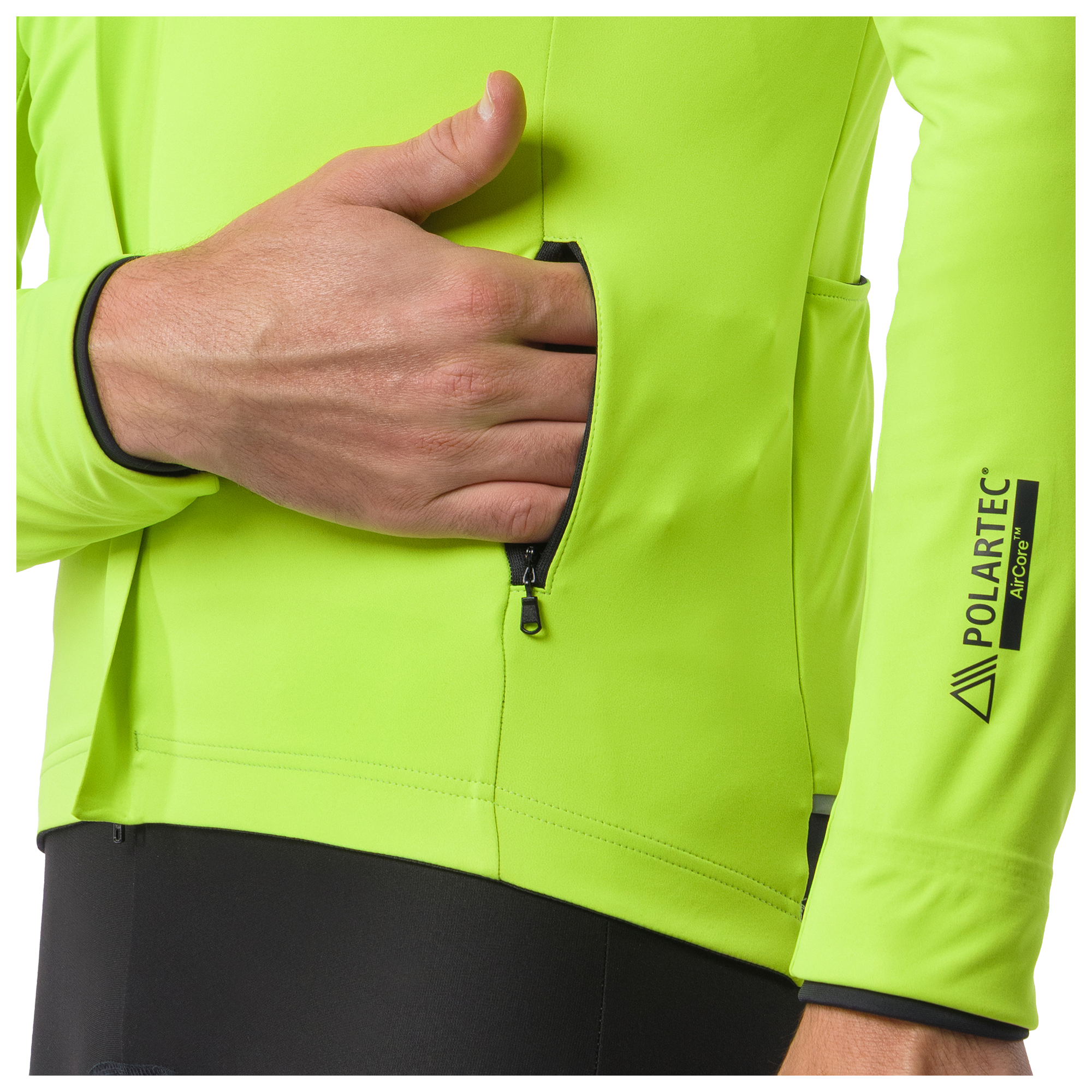 Castelli winterjas Alpha 150 neon geel