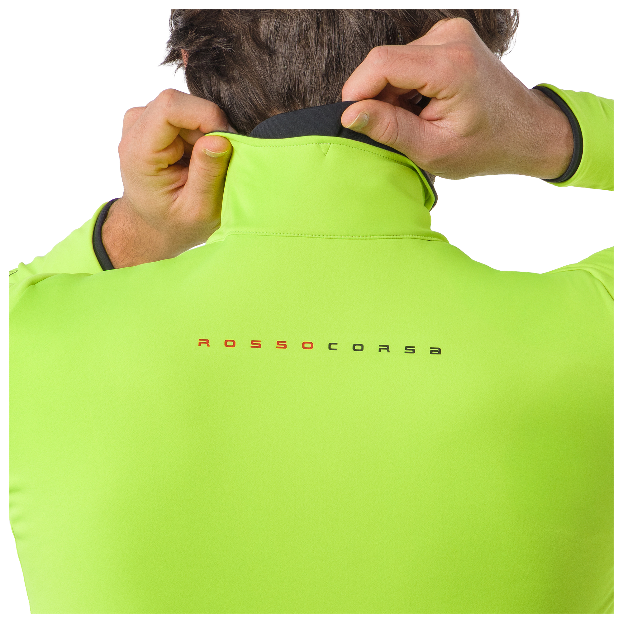 Castelli winterjas Alpha 150 neon geel