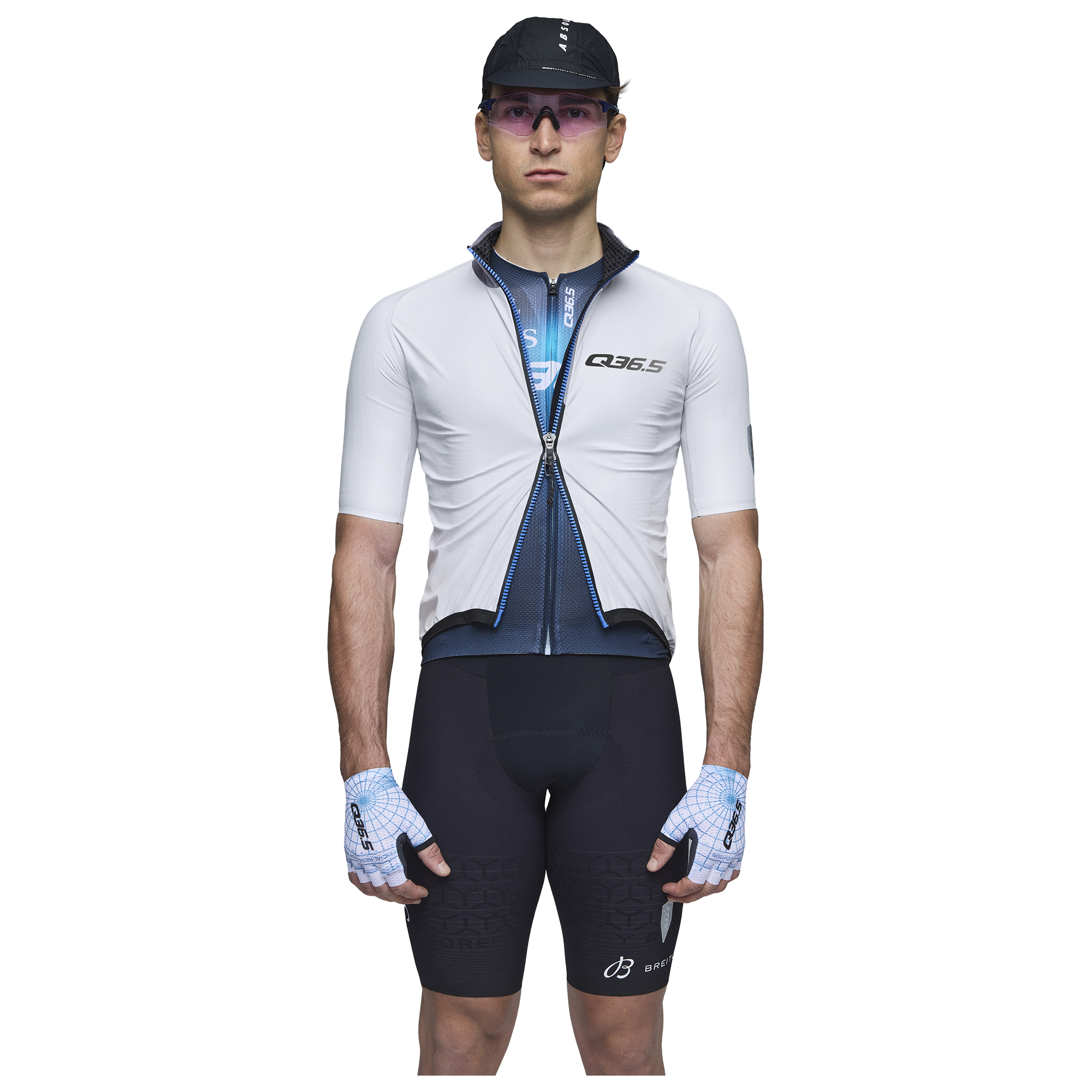 Q36.5 Shirt met korte mouwen Rain Shell Aero wit