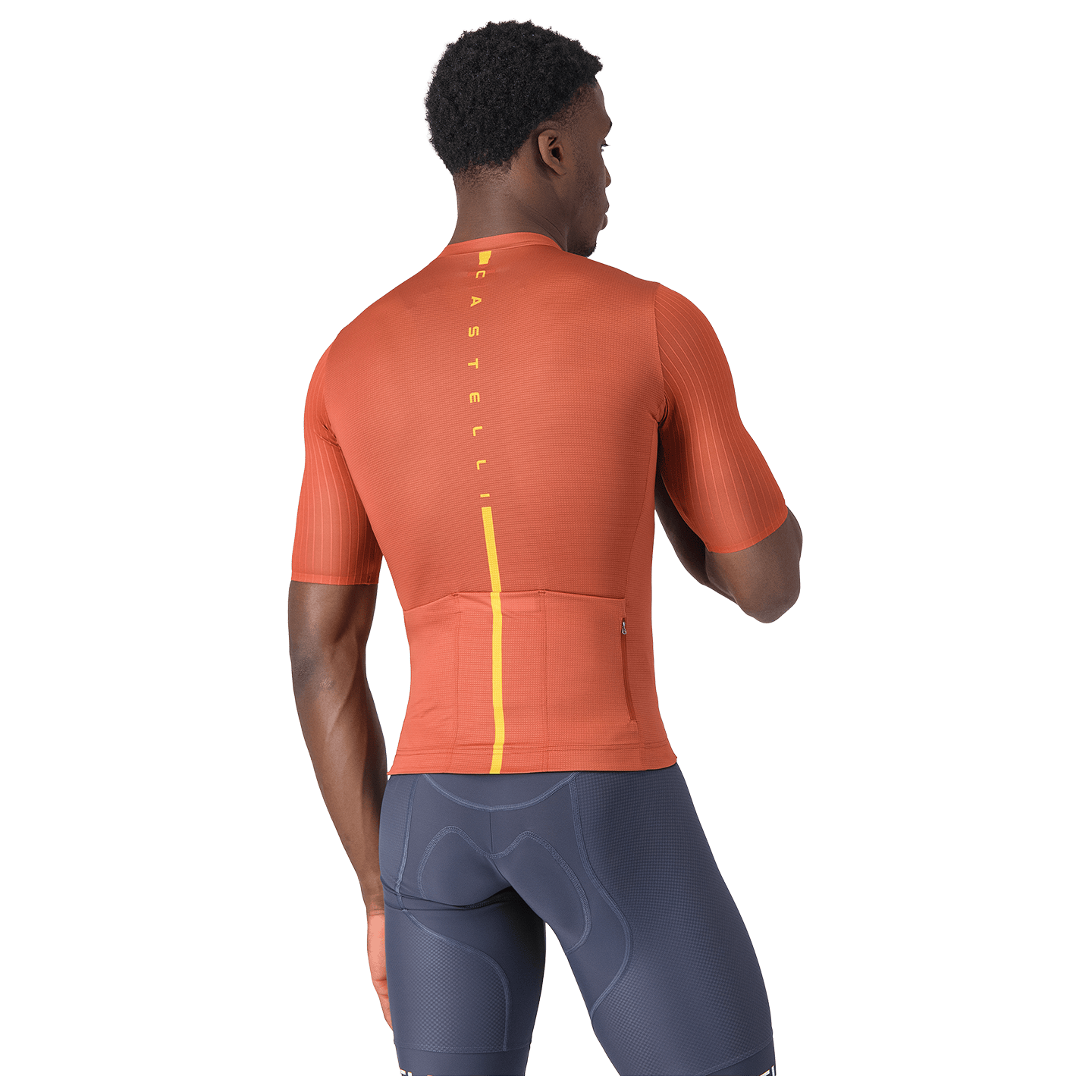 Castelli fietsshirt met korte mouwen Drittone Logo rood, foto 2