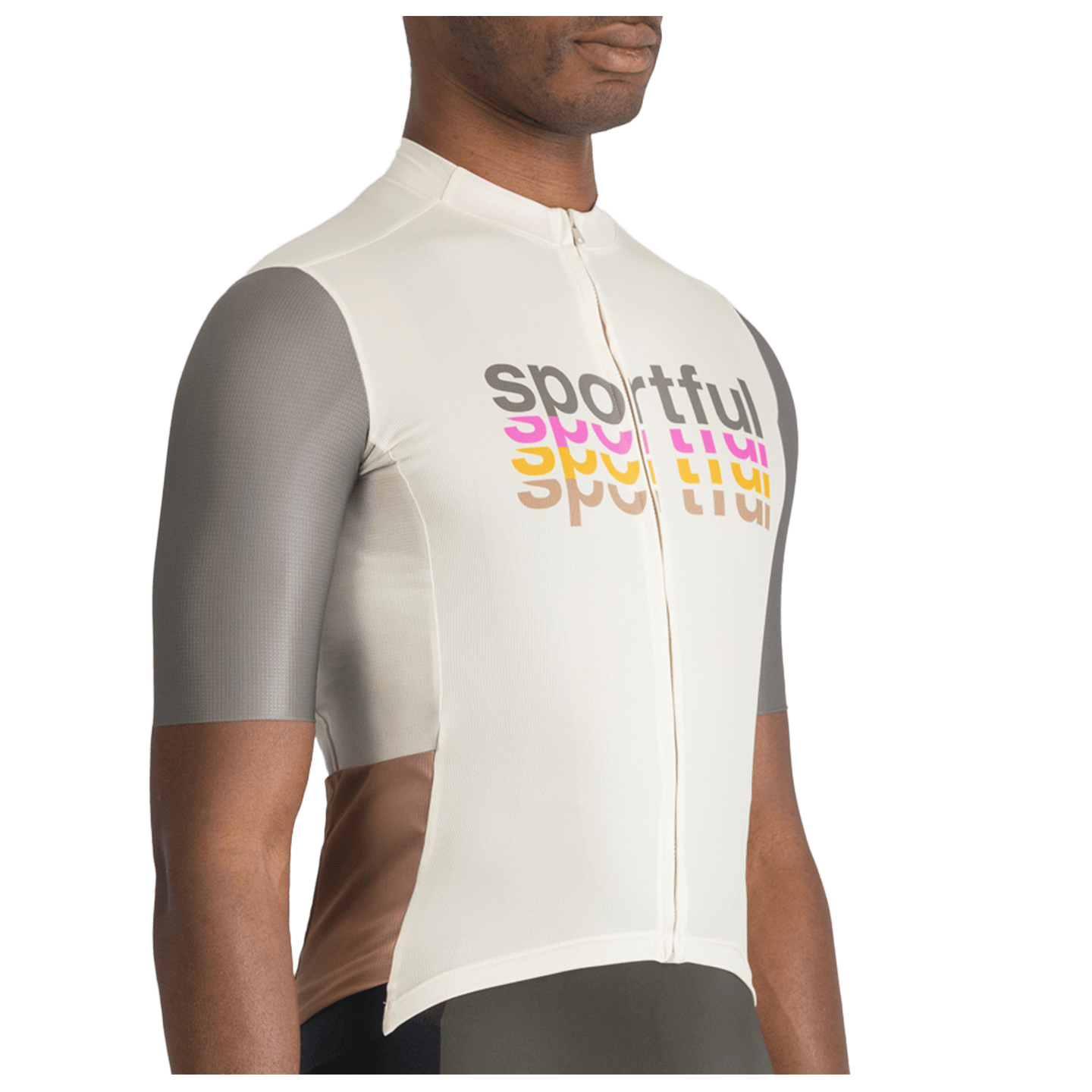 Sportful fietsshirt met korte mouwen Supergiara 2 Logo grijs, foto 3