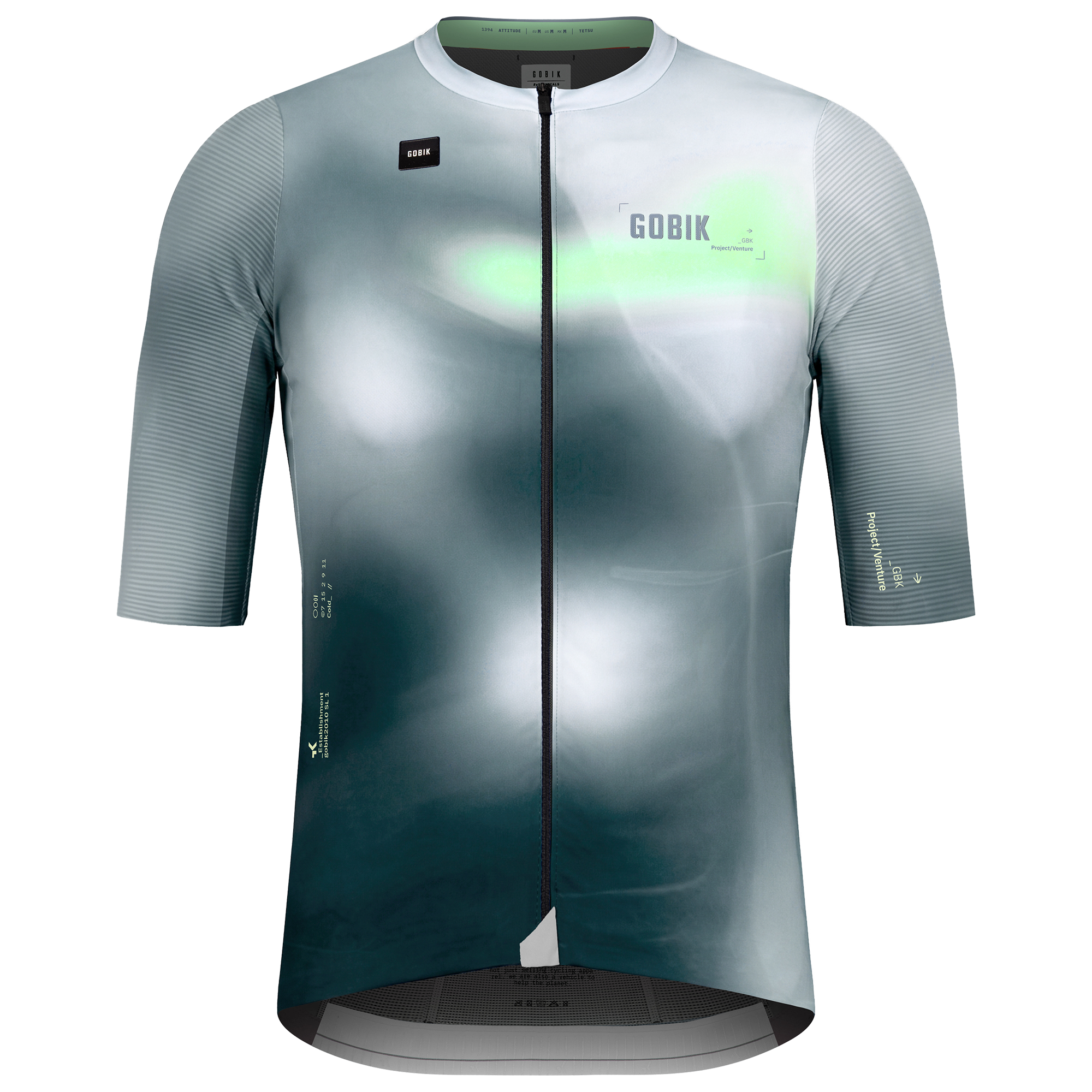 Gobik Maillot manches courtes  Attitude 2.0 gris/vert