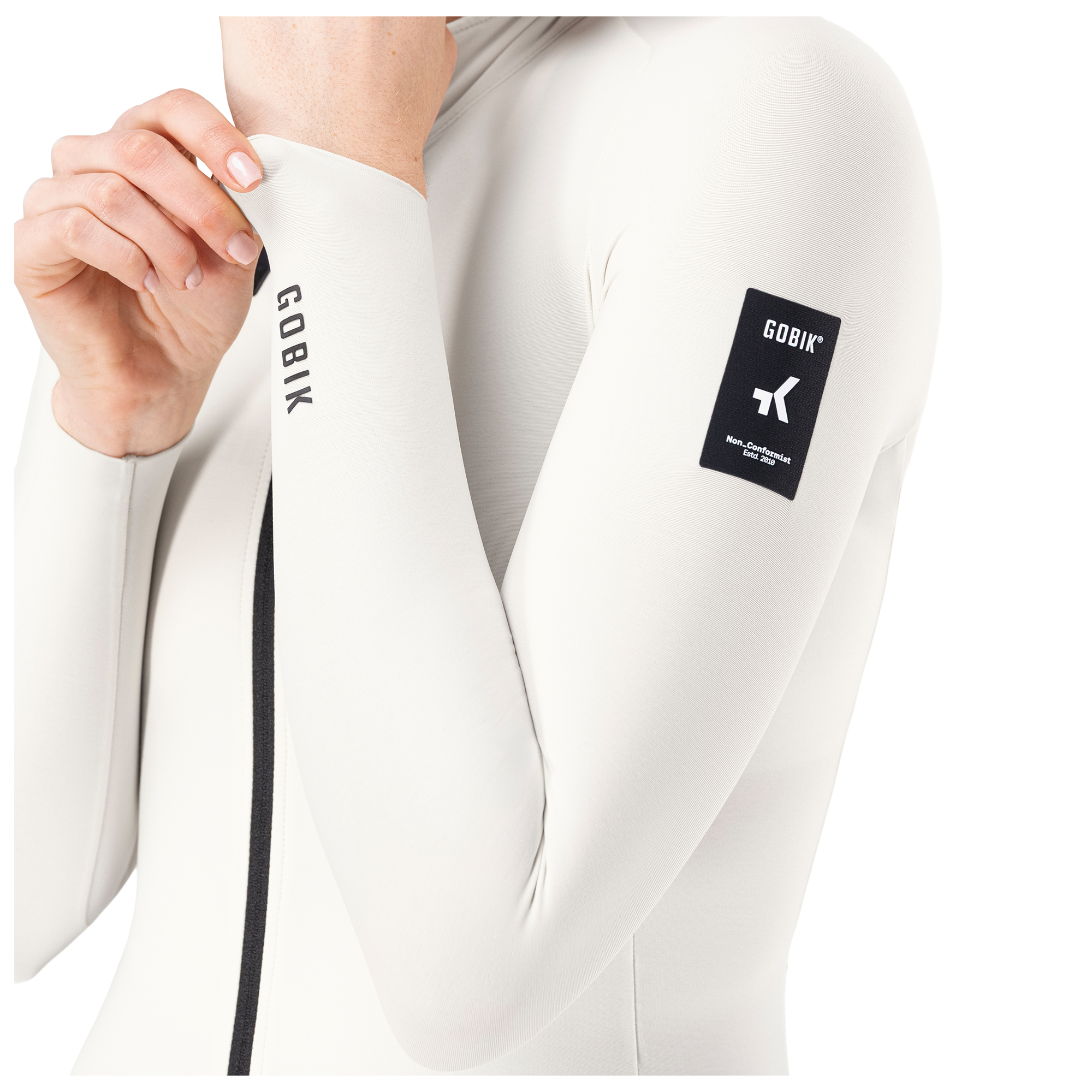 Gobik Damen Langarmtrikot Pacer Solid 2.0 blanc