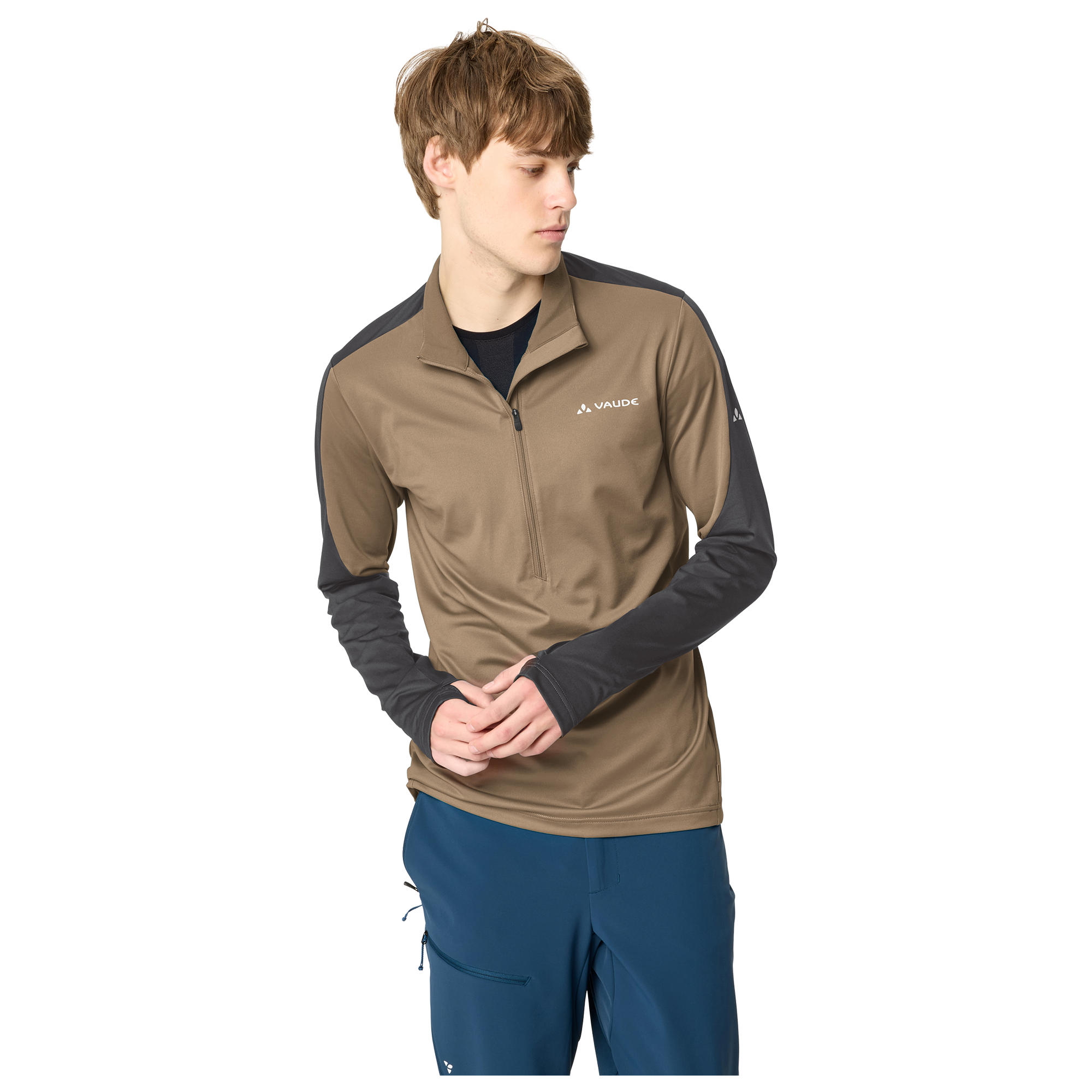 Vaude Maillot manches longues  Livigno II noir/beige