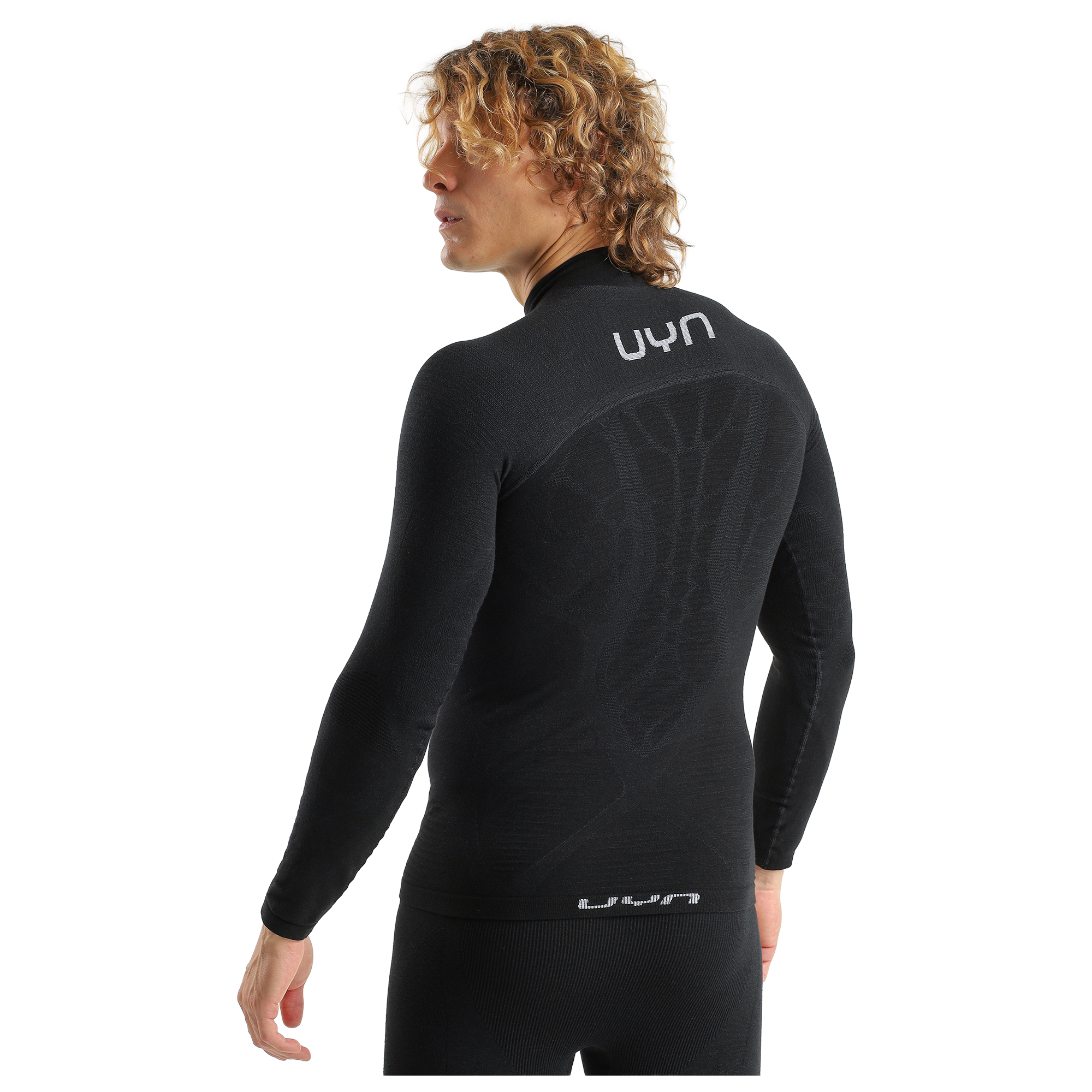 Uyn Maillot de corps manches longues Elevatyon Biomorph Turtle Neck noir