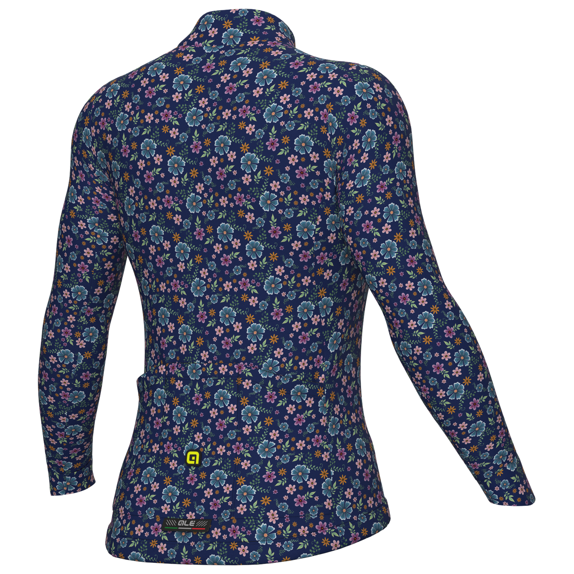 Alé Damen Langarmtrikot Flowery blau