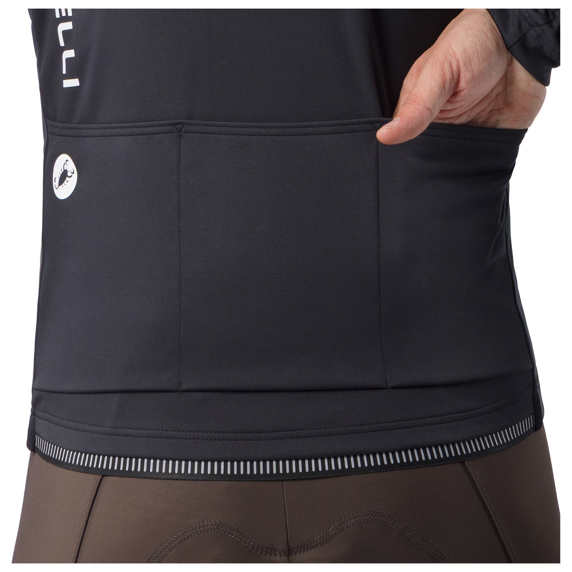 Castelli winterjas Espresso 2 zwart
