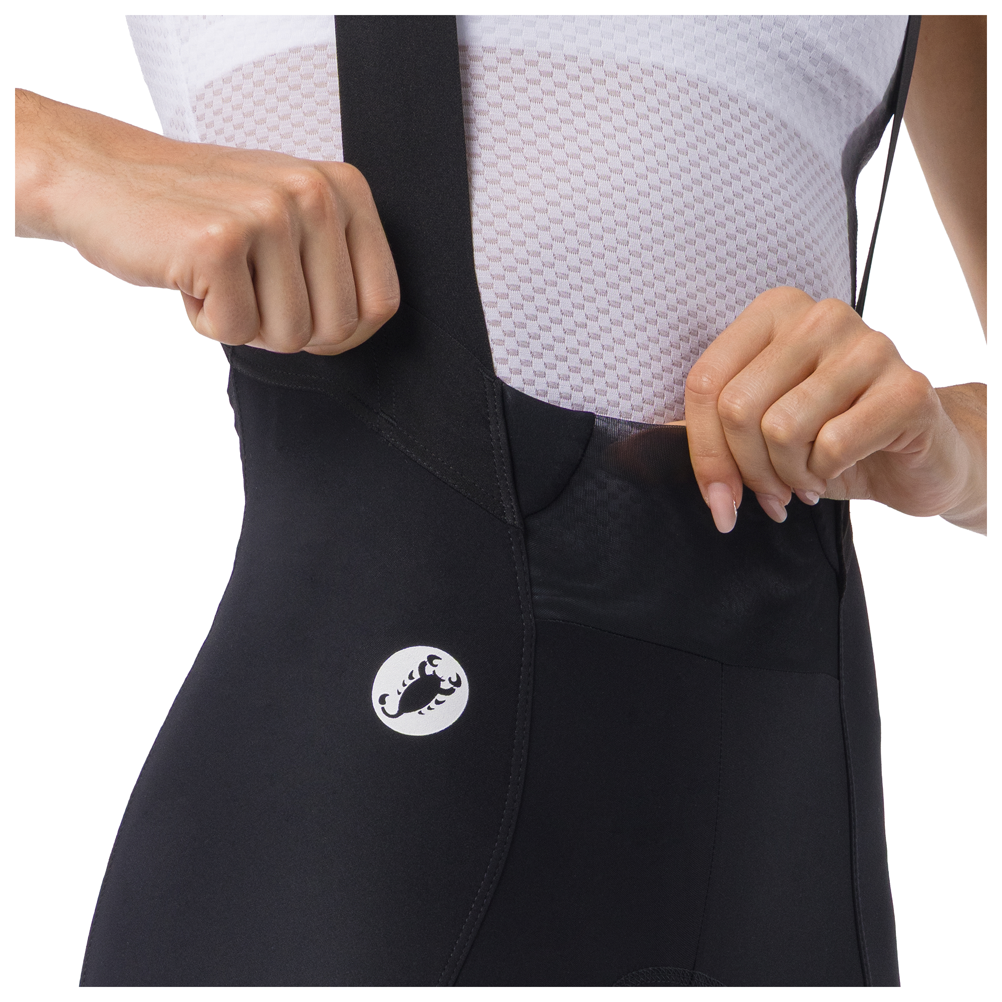 Castelli Cuissard long à bretelles femme  Espresso TRNSTN noir