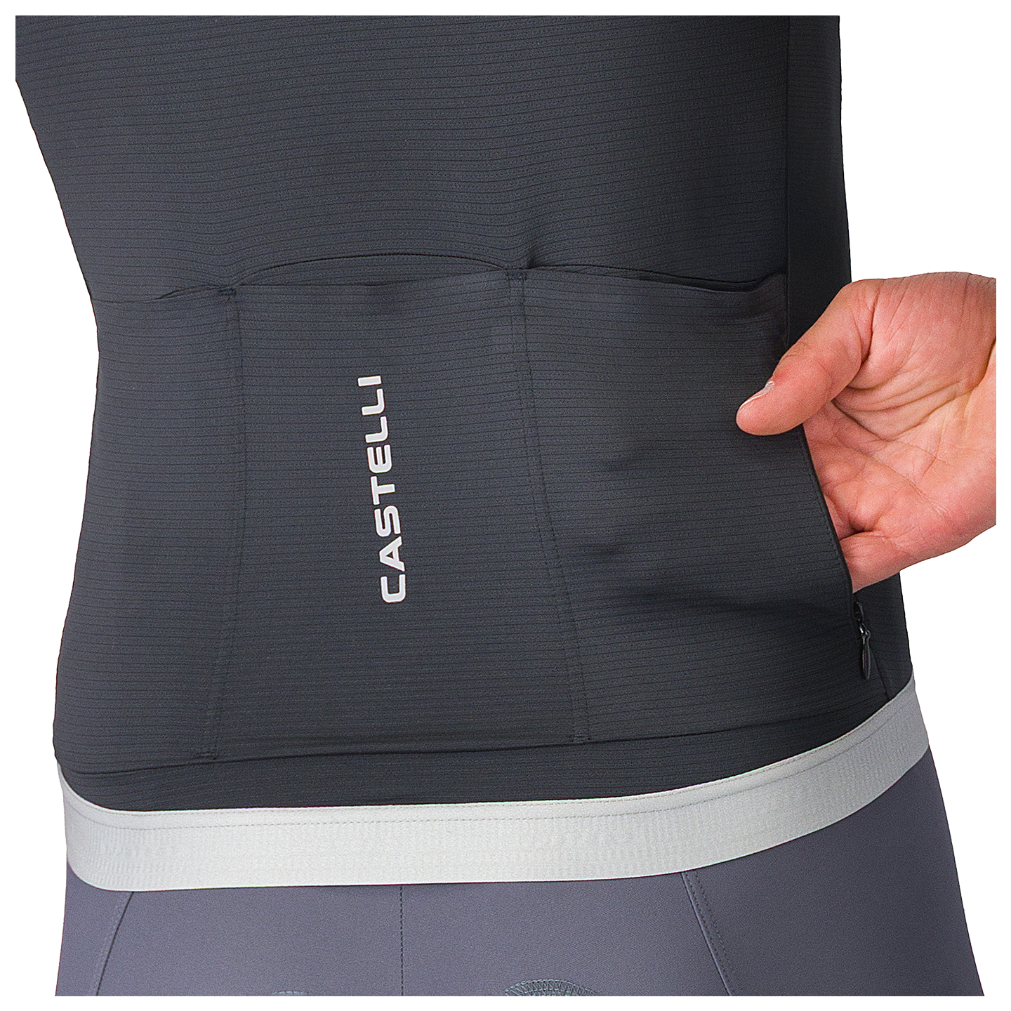Castelli fietsshirt met korte mouwen Espresso 2 grijs, foto 4
