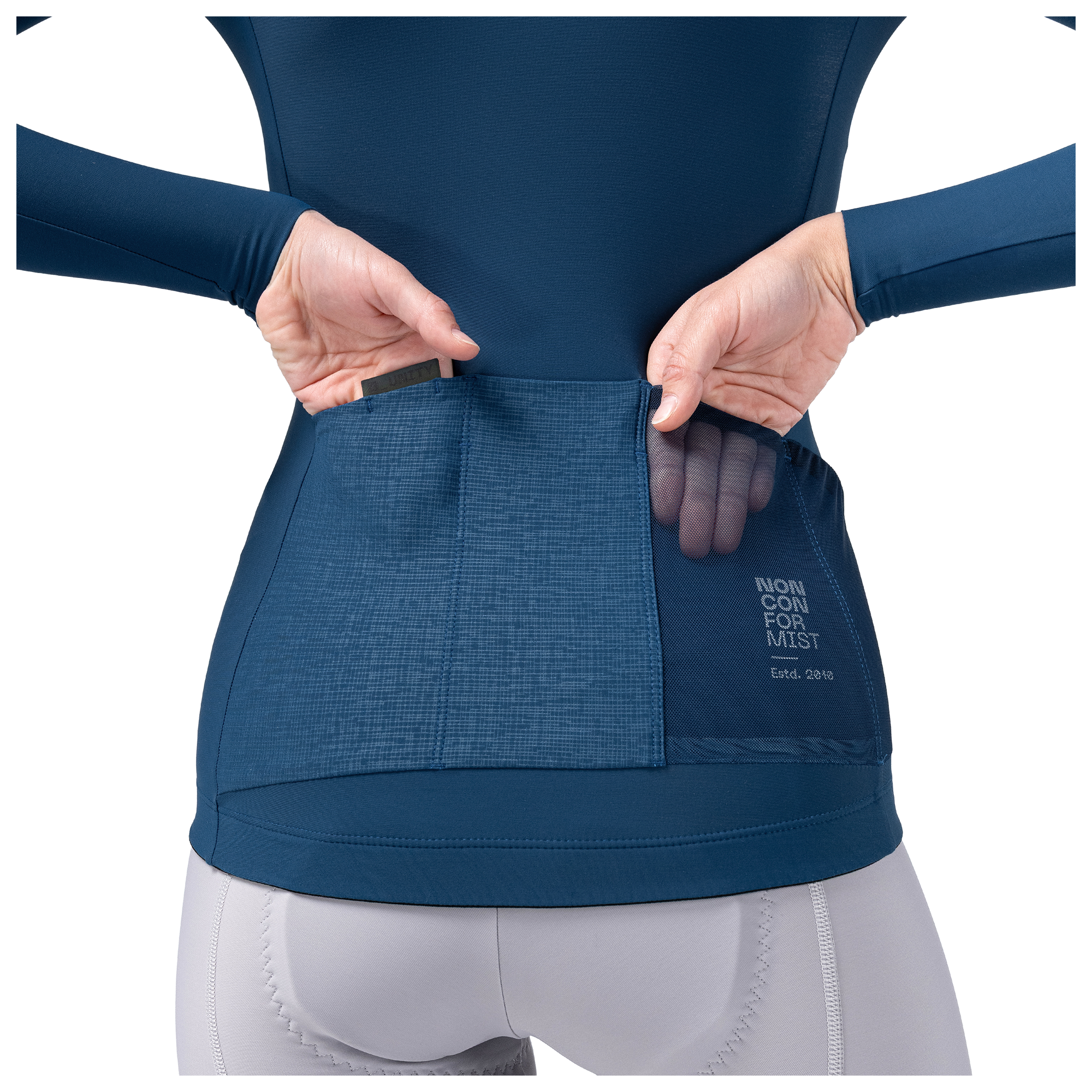 Gobik Maillot manches longues femme  Pacer Solid 2.0 bleu